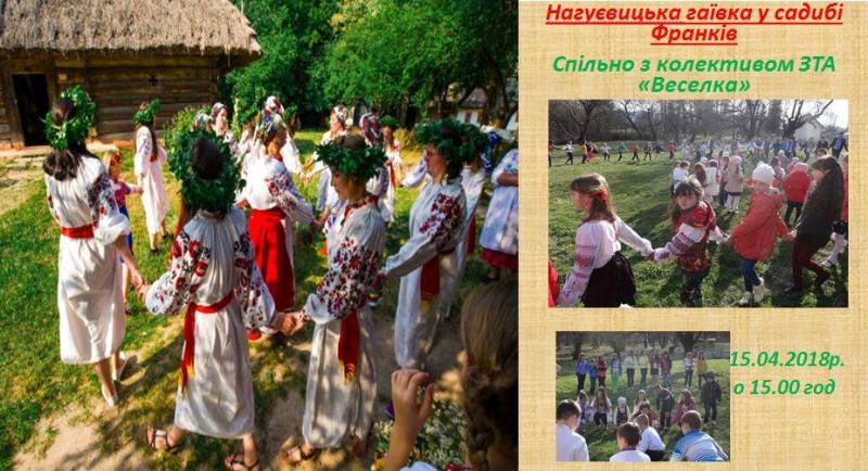 Культура. Державний історико-краєзнавчий заповідник “Нагуєвичі” запрошує на Великодні заходи.