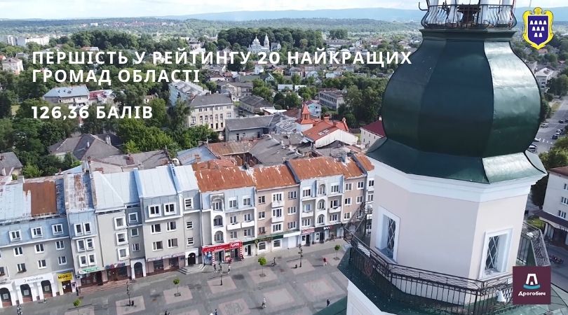 Дрогобич здобув першість у рейтингу 20 найкращих громад Львівської області