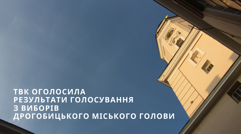 ТВК оголосила результати голосування з виборів Дрогобицького міського голови