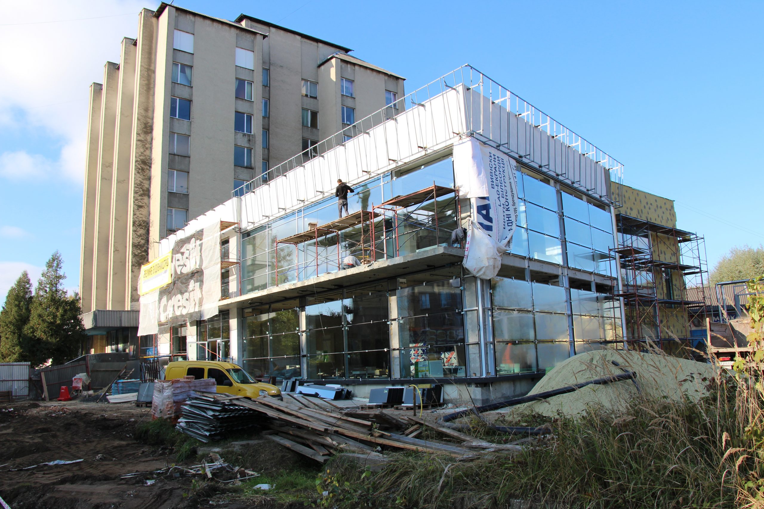 Залишилося два місяці до завершення будівництва ЦНАПу на вулиці Бориславській