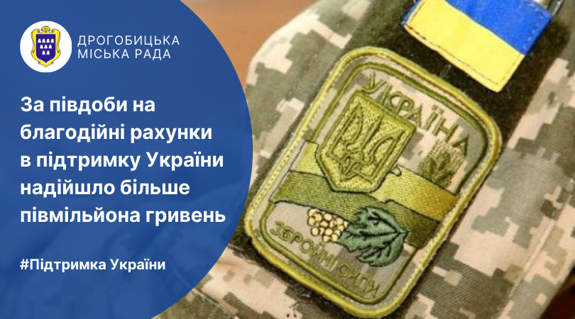 За півдоби на благодійні рахунки в підтримку України надійшло більше півмільйона гривень