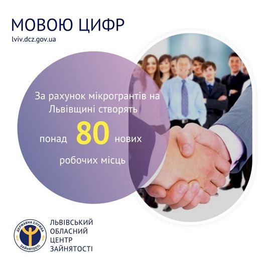 За рахунок мікрогрантів на Львівщині створять понад 80 нових робочих місць