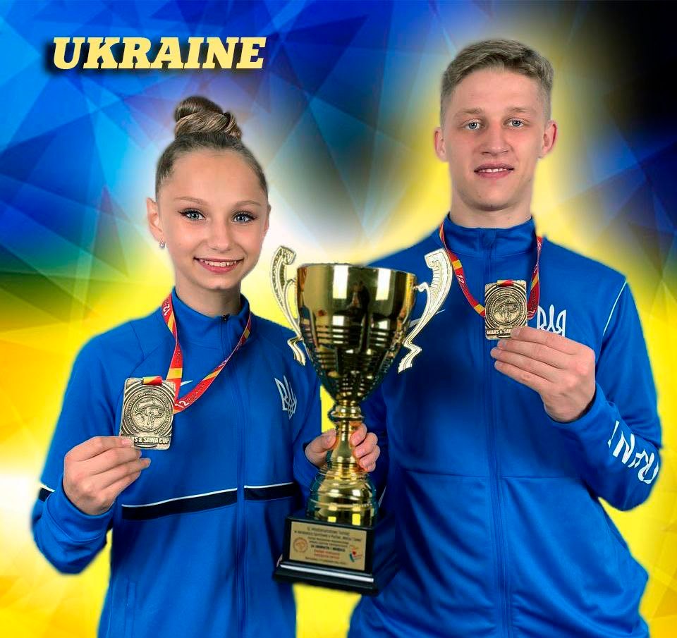 Дрогобицькі акробати Анастасія Семенович та Богдан Іваник стали переможцями Міжнародних змаганнях зі спортивної акробатики у Варшаві