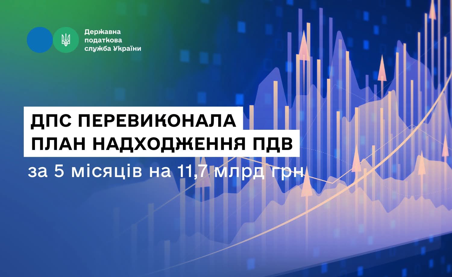 Дрогобицька ДПІ інформує: ДПС перевиконала план надходження ПДВ за 5 місяців на 11,7 млрд грн, травневе відхилення – зумовлене об’єктивними чинниками
