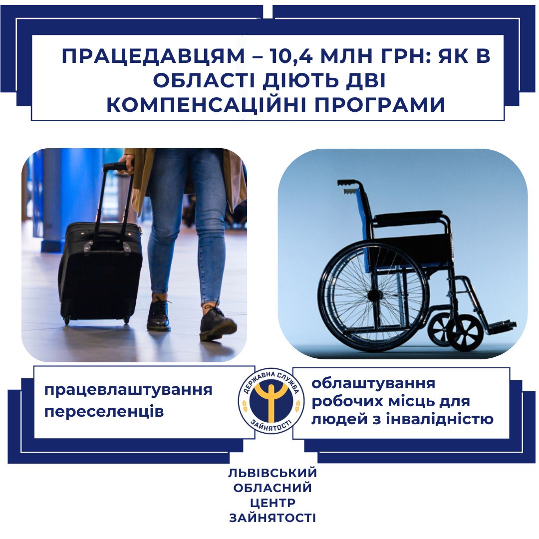Працедавцям – 10,4 млн грн: як в області діють дві компенсаційні програми